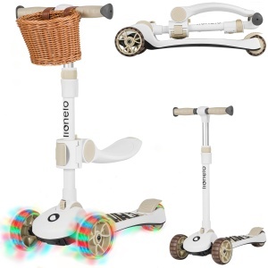 Roller pentru copii LIONELO Franky 2-in-1, 3-50 kg, cu roti LED - Img 1