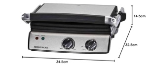 ROMMELSBACHER Kontaktgrill KG 2020 - aplicatii variabile reglabil continuu reglare a inaltimii de 5 ori acoperire antiaderenta cu 2 straturi placi de  - Img 8