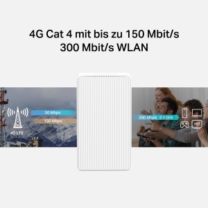 Router 4G Mercusys MB110-4G, 150 Mbps, WLAN 2.4GHz, Plug and Play - Img 5