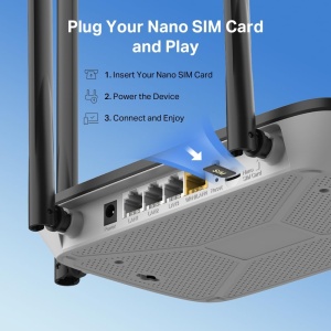 Router 4G Mercusys MB115-4G, viteza 150 Mbits, 4 porturi LAN, Plug and Play - Img 7