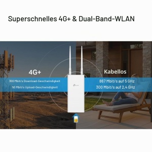 Router 4G TP-Link Archer MR500, AC1200, IP65, PoE - Img 5