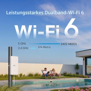 Router exterior TP-Link Archer NX500, 5G, AX3000, IP66, 2.5 Gigabit - Img 5