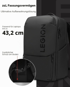 Rucsac de gaming Lenovo Legion GB800, 17 inch, culoare neagra, rezistent - Img 5