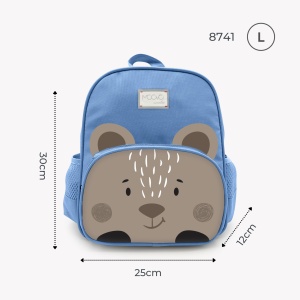 Rucsac ergonomic Nuvita 8741 pentru copii 3-6 ani, culoare gritigru, cu compartimente - Img 5