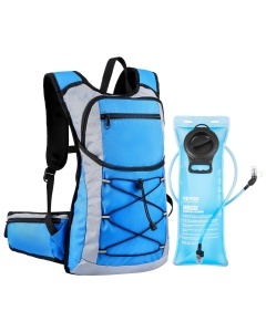 Rucsac hidratant VEVOR 15L cu rezervor 3L TPU impermeabil pentru ciclism si drumetii Negru