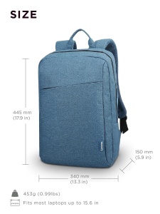 Rucsac Lenovo Casual B210 396 cm Albastru Rezistent la apa - Img 6