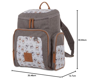 Rucsac pentru scutece Disney Winnie Puuh, 40.6 cm, design modern, capacitate mare - Img 10