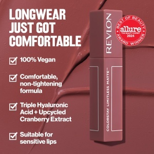 Ruj lichid mat Revlon ColorStay Limitless, 12 nuante, 24 ore rezistenta - Img 3