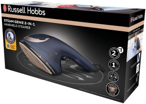Russell Hobbs Fier de calcat cu abur Multi [abur si fier] Steam Genie 2-in-1 (1700W, 20 g/min abur, geanta rezistenta la caldura, 3 accesorii: haine, perdele, mobilier tapitat) Fier de calcat de calatorie 28370-56 - Img 8