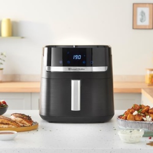 Russell Hobbs Hot Air Fryer XXL 8.3L Rapid AirFryer [carcasa compacta, 9 programe] SatisFry (poate fi spalat in masina de spalat vase, max 200degC, friteuza fara ulei, ecran tactil, gratar, coacere, prajire etc.) 27632-56 - Img 7