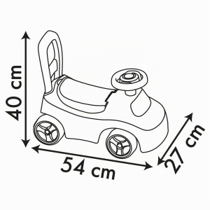 Rutscher pentru copii Smoby Disney Princess, design ergonomic, cu spatar si spatiu de depozitare - Img 6