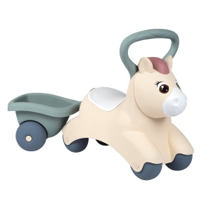 Rutscher pentru copii Smoby Little Smoby Pony cu anhanger, 12 luni, 54x27x40 cm