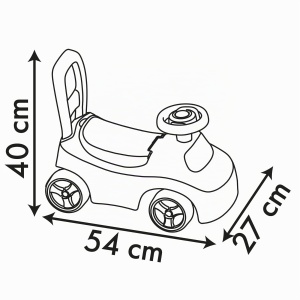 Rutscher pentru copii Smoby Spidey, cu suport pentru spate, stocare si protectie la rasturnare - Img 6