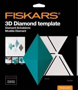Sablon pentru 3D Fiskars, Diamant, Plastic, Alb, 90 g - Img 6