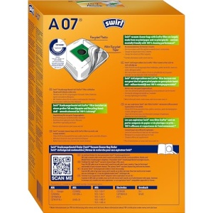 Sac aspirator Swirl A 07 EcoPor, 4 bucati, filtrare 99.99, material rezistent, ecologic - Img 2