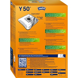 Sac de aspirator Swirl Y 50 pentru Dirt Devil, Grundig, Severin, 4 bucati - Img 2