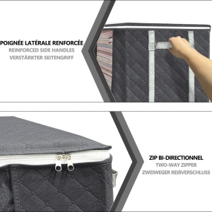Sac de depozitare VOUNOT cu pompa, set 4 bucati, capacitate mare - Img 5