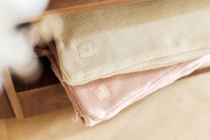 Sac de dormit pentru bebelusi Jollein Basic Knit, culoare Oatmeal, pentru scaun auto si carucior - Img 6
