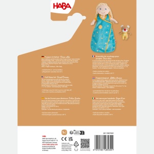 Sac de dormit pentru papusi HABA 30 cm cu mini-teddy, lavabil la 30C - Img 7