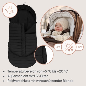 Sac de iarna Lionelo Oli pentru carucior Universal pentru buggy si babywanne, impermeabil - Img 8