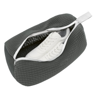 Sac de Spalat Pantofi CLEANmaxx, Gri, Reutilizabil, Cu Fermuar