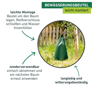 Sacoasa de udare Windhager, 95 litri, verde, pentru arbori - Img 5