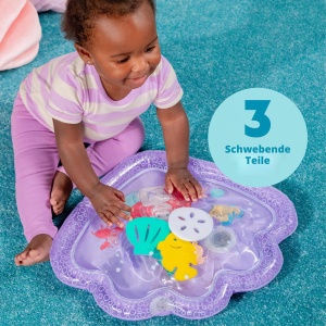 Saltea cu apa Bright Starts, Disney Baby, Ariel, 37.5x45.1cm, mov - Img 2