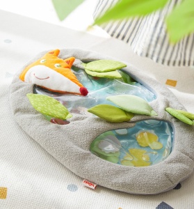 Saltea de joaca HABA Wasser-Spielmatte Waldfreunde pentru bebelusi umplere cu apa stimulare motorica - Img 5