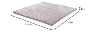 Saltea de joaca pliabila roba 60 x 120 cm, culoare antracit, cu husa detasabila - Img 10
