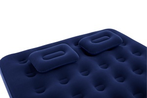 Saltea gonflabila Bestway 203 x 152 x 22 cm cu pompa manuala si perne incluse - Img 4