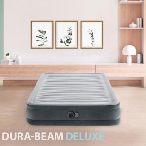 Saltea gonflabila Intex Full Comfort-Plush 137x191 cm, cu pompa electrica 220-240 V - Img 2