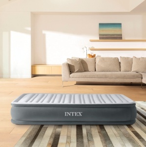Saltea gonflabila Intex Twin Comfort-Plush 99 cm x 191 cm cu pompa electrica - Img 3