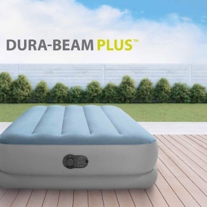 Saltea gonflabila Intex Twin Dura-Beam Comfort cu pompa USB, 99x191 cm, 36 cm inaltime - Img 2