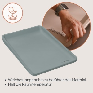 Saltea pentru schimbat bebelusi Lionelo Megs, 70x49 cm, impermeabila, usor de curatat - Img 4