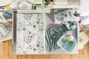 Saltea schimbare pentru bebelusi Rotho Babydesign Natural Leaves, 70x50 cm, impermeabila - Img 2
