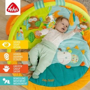 Salteluta de activitati Fehn 3D Activity-Decke Sleeping Forest 80x105 cm cu 5 jucarii detasabile - Img 2