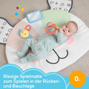 Salteluta de joaca Fisher-Price JMN73 pentru bebelusi 91x107 cm cu oglinda si accesorii senzoriale - Img 2