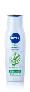 Sampon si Balsam 2in1 NIVEA, 250 ml, cu Aloe Vera si Ser de Stralucire