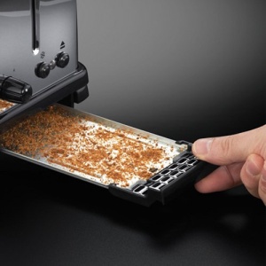Sandwich cu prajitor de paine Russell Hobbs [pentru 2 felii, inclusiv clesti pentru sandvisuri/panini] Victory Stainless Steel (fante pentru paine prajita foarte largi, 6 niveluri de rumenire + functie de dezghetare si reincalzire, 1200W) 23310-57 - Img 5