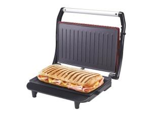 Sandwich maker pentru prajitor de paine BEPER P101TOS002 850W placa antiaderenta maner termoizolant rosu - Img 1