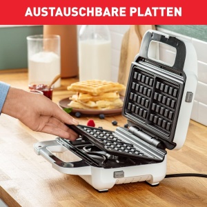 Sandwich Maker si Waffeleisen Tefal SW7011, 850W, Placi Antiaderente, Dimensiuni Mari - Img 3