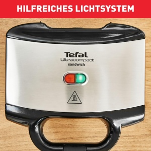 Sandwich maker Tefal, placi antiaderente, depozitare verticala, siguranta termica - Img 2