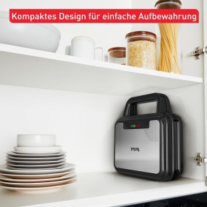 Sandwich-Waffel-Panini Maker Tefal SW383D10, 700W, Antiaderent, Negru - Img 6
