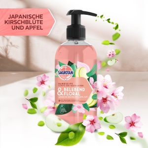 Sapun lichid Sagrotan Belebend si Floral, 5 x 300 ml, hidratant si delicat pentru piele - Img 4