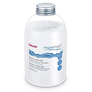 Sare de mare speciala Beurer 1250 g pentru utilizare cu aparatul de aer conditionat marin MK 500, peste 65 de oligoelemente, inclusiv cana de masurare pentru o mai buna dozare - Img 1