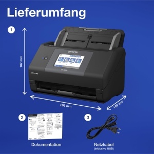 Scanner documente Epson Workforce ES-590W, 45 paginimin, touchscreen 10.9 cm, wireless - Img 7