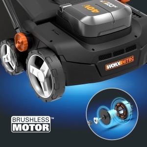 Scarificator si aerator de gazon fara fir WORX Nitro WG855E9 - pana la 400 m2 - latime grebla latime de lucru 36 cm - motor fara perii - reglare inalt - Img 3
