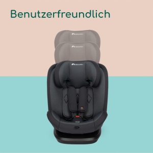 Scaun auto Bebeconfort EverFix i-Size, 15 luni - 12 ani, 9-36 kg, Negru - Img 5