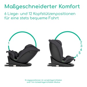Scaun auto Bebeconfort RevolveFix 360 i-Size, 0-12 ani, 40-150cm, negru - Img 3