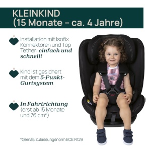 Scaun auto Chicco Mokita I-Size, cu sistem Isofix, negru, pentru copii 76-150 cm - Img 5